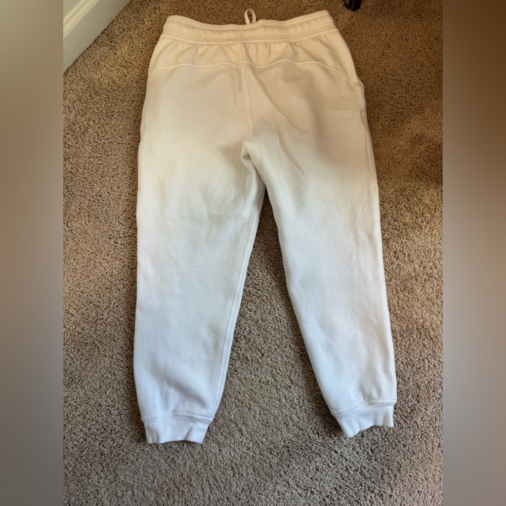 lululemon athletica White high rise scuba jogger fleece 28in size 10 - Picture 6 of 6